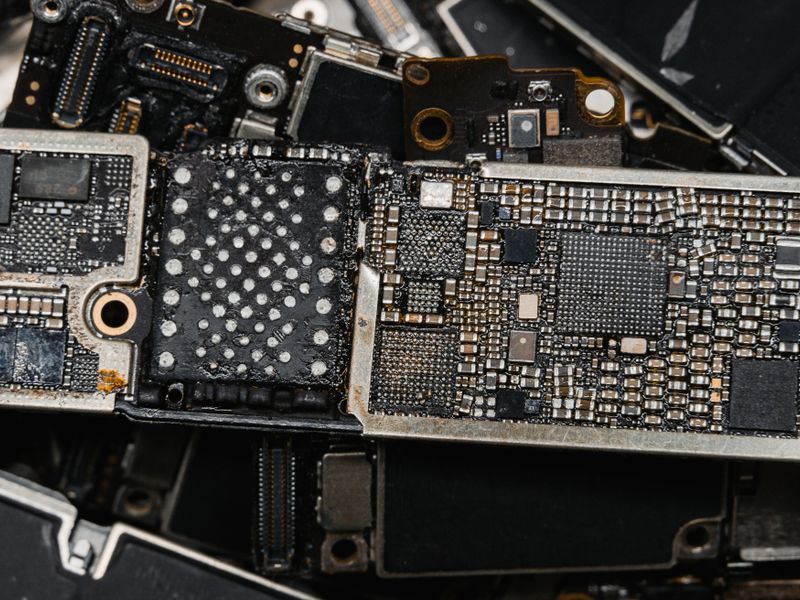 Technician repairing charging port